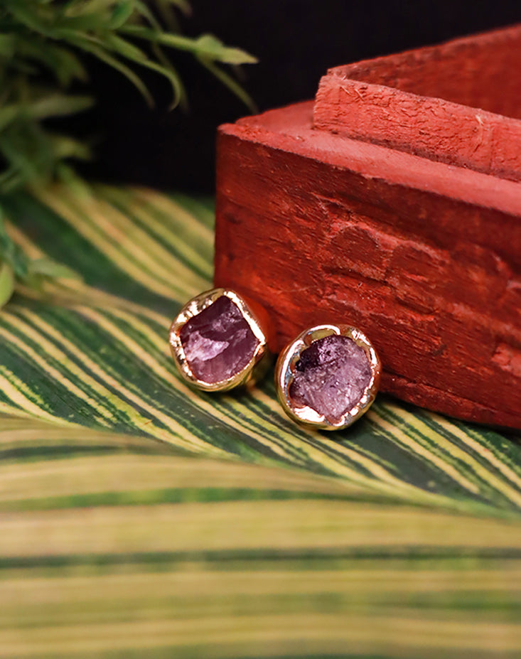 Midnight Aura Stud Earrings