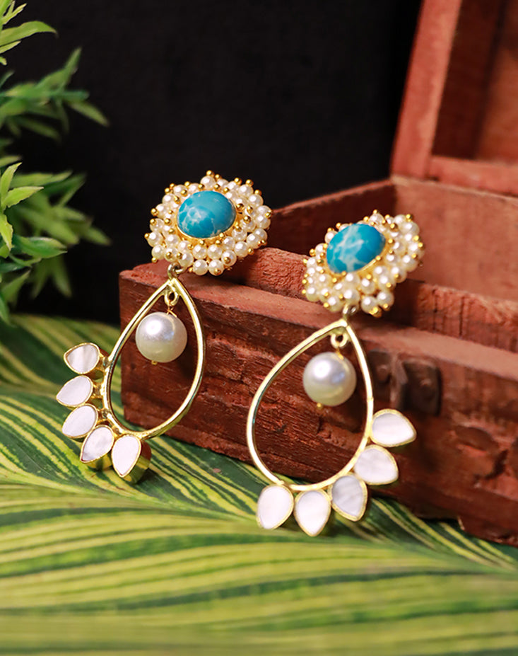 Azure Bloom Earrings