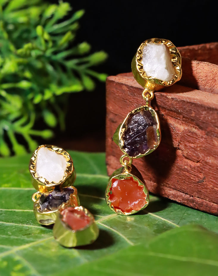 Tranquil Triad Earrings