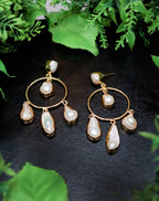 Ocean Glow Chandbali Earrings