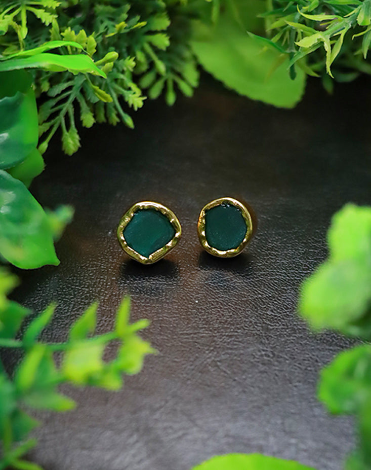 Midnight Aura Stud Earrings