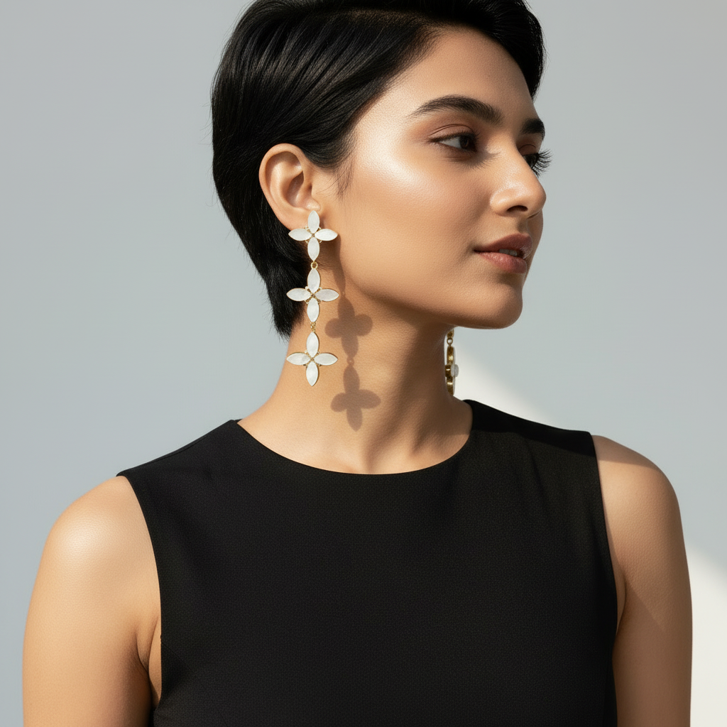 Moonlit Bloom Earrings
