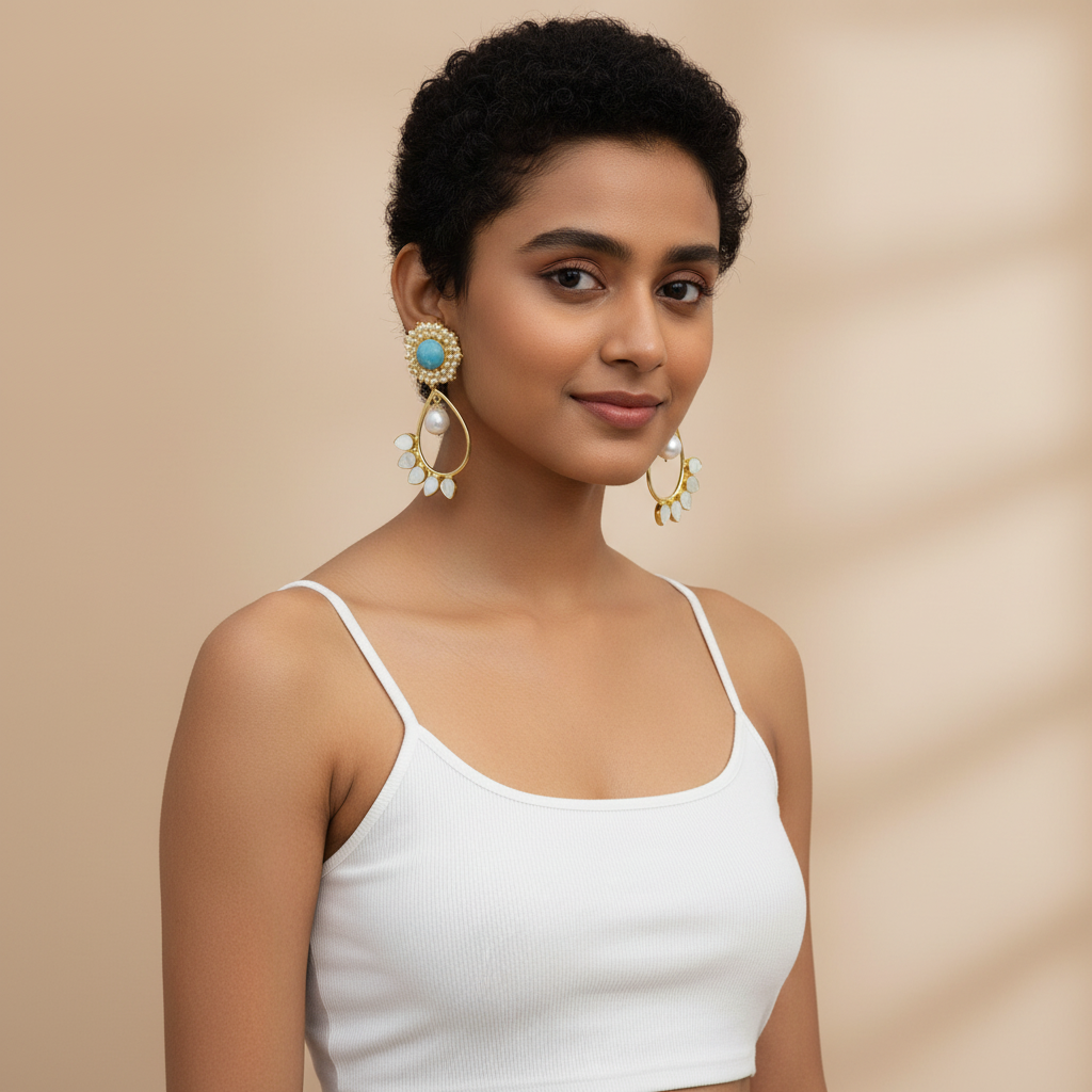 Azure Bloom Earrings