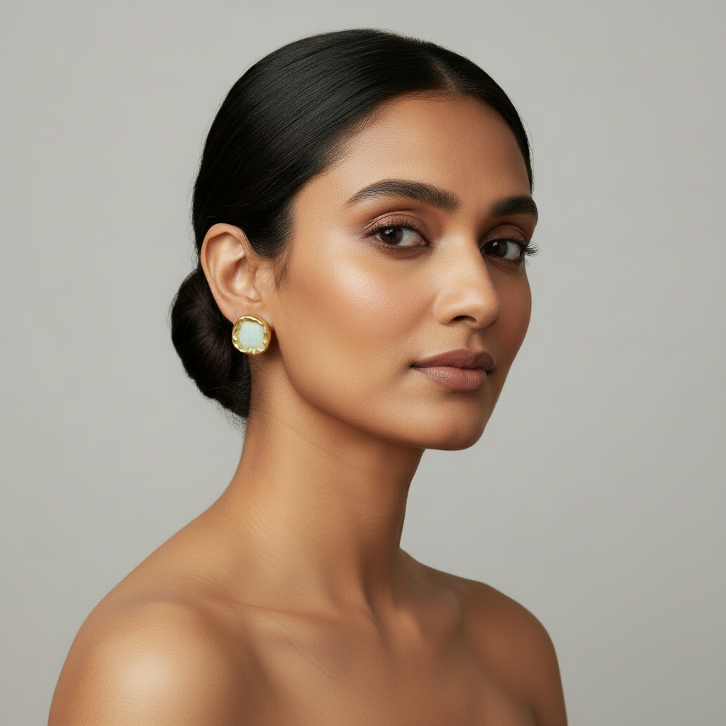 Midnight Aura Stud Earrings